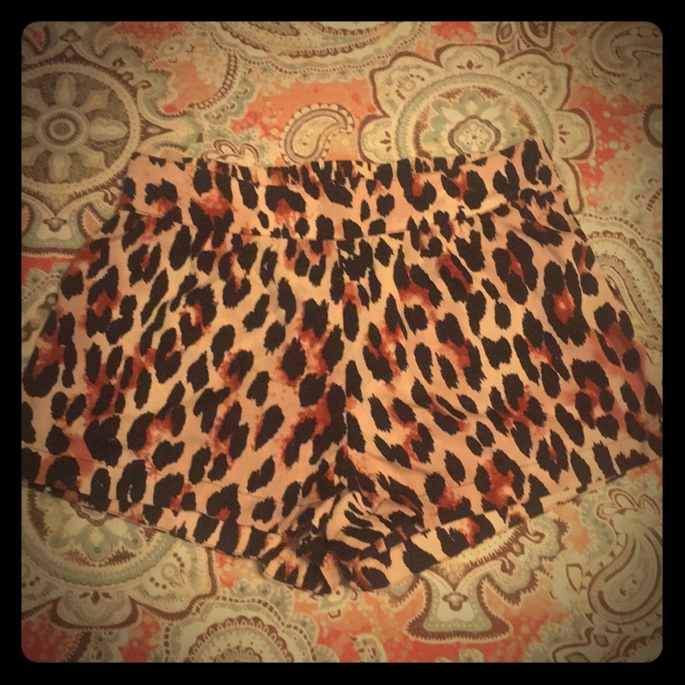 Leopard shorts